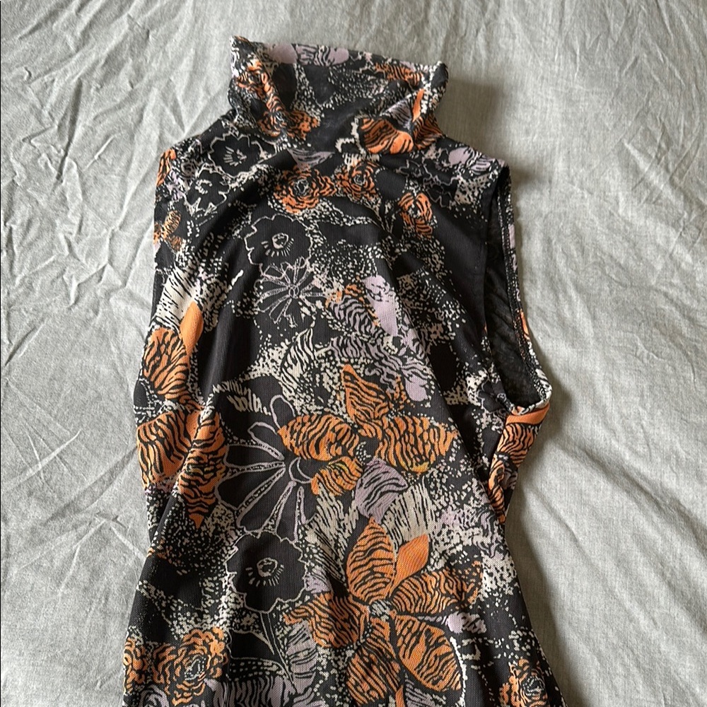 Free people Floral Sleeveless bodysuit